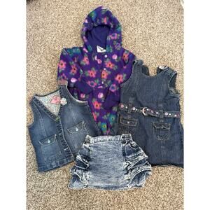 Lot True Vintage Girls Carters, chill Stopper, Genuine Kids, Park Bench Sz 2T